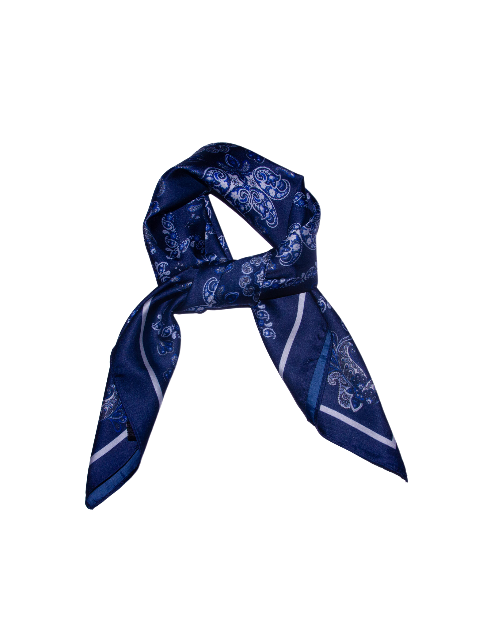 Skjerf multi paisley - blå