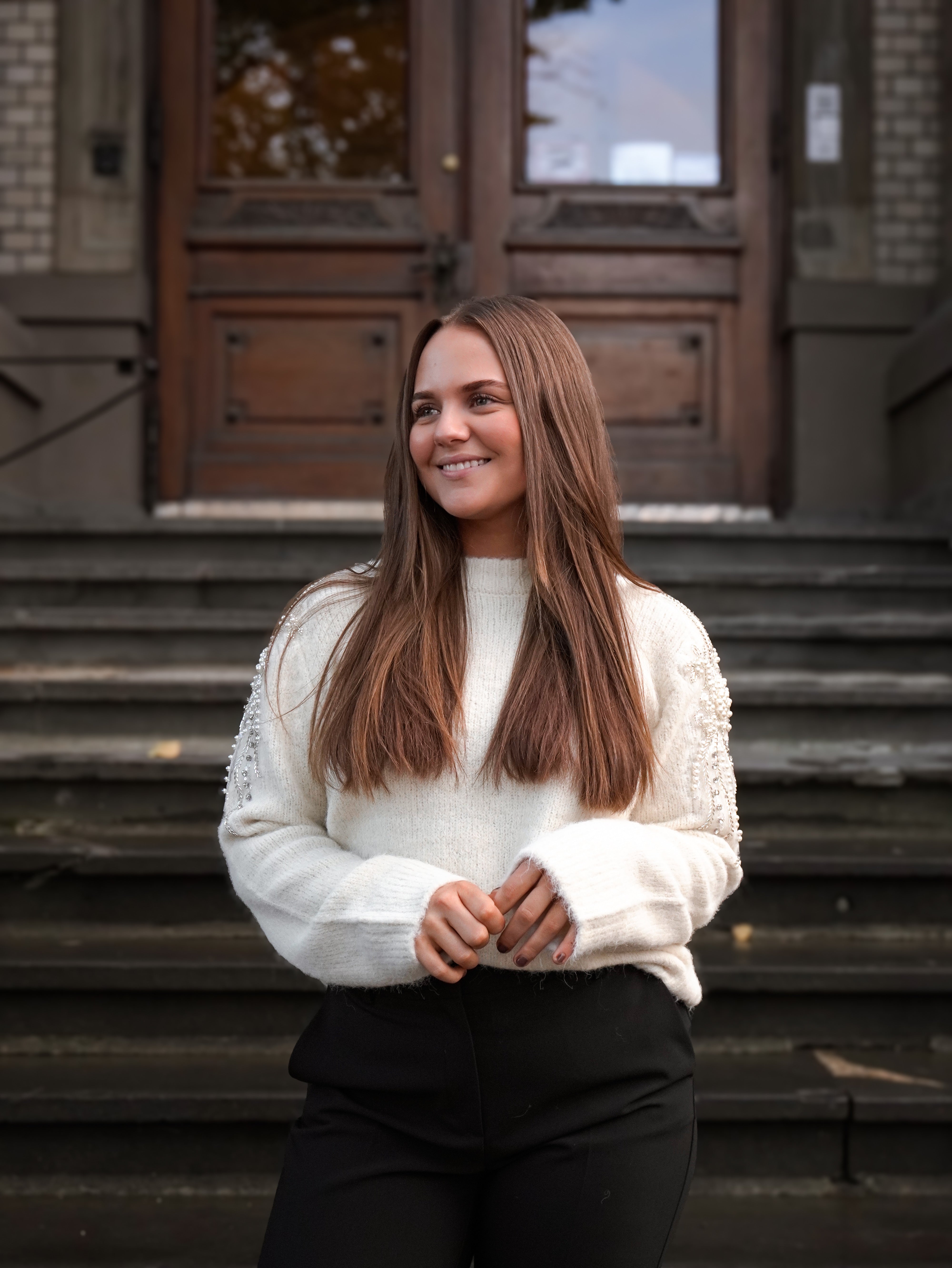 OBJSALIKA Pullover - White Sand