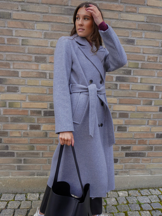 SLFMILO Coat - Light Grey Melange