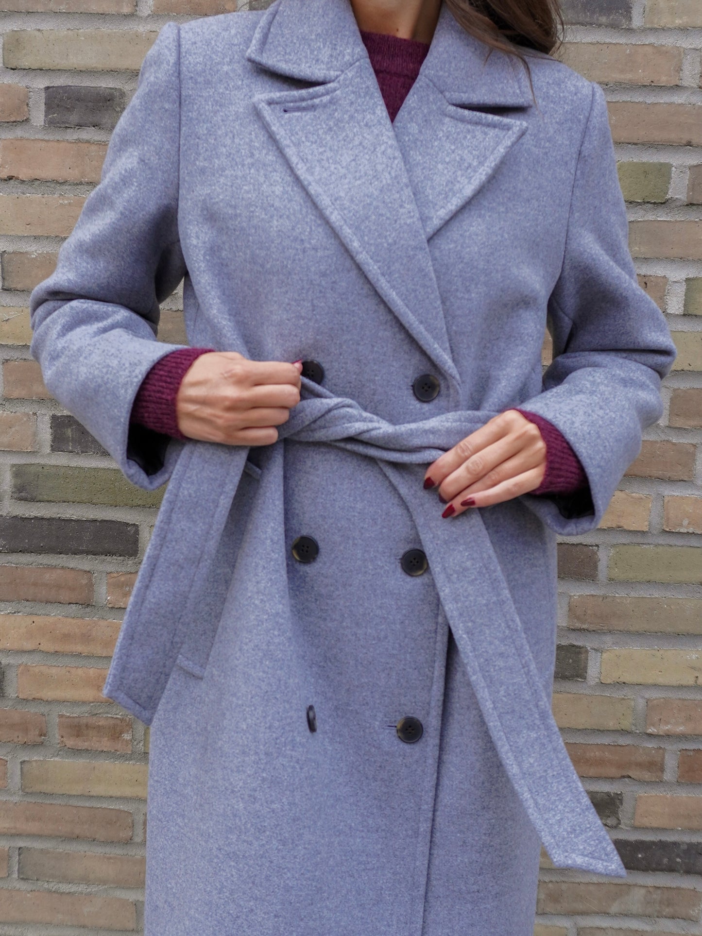 SLFMILO Coat - Light Grey Melange