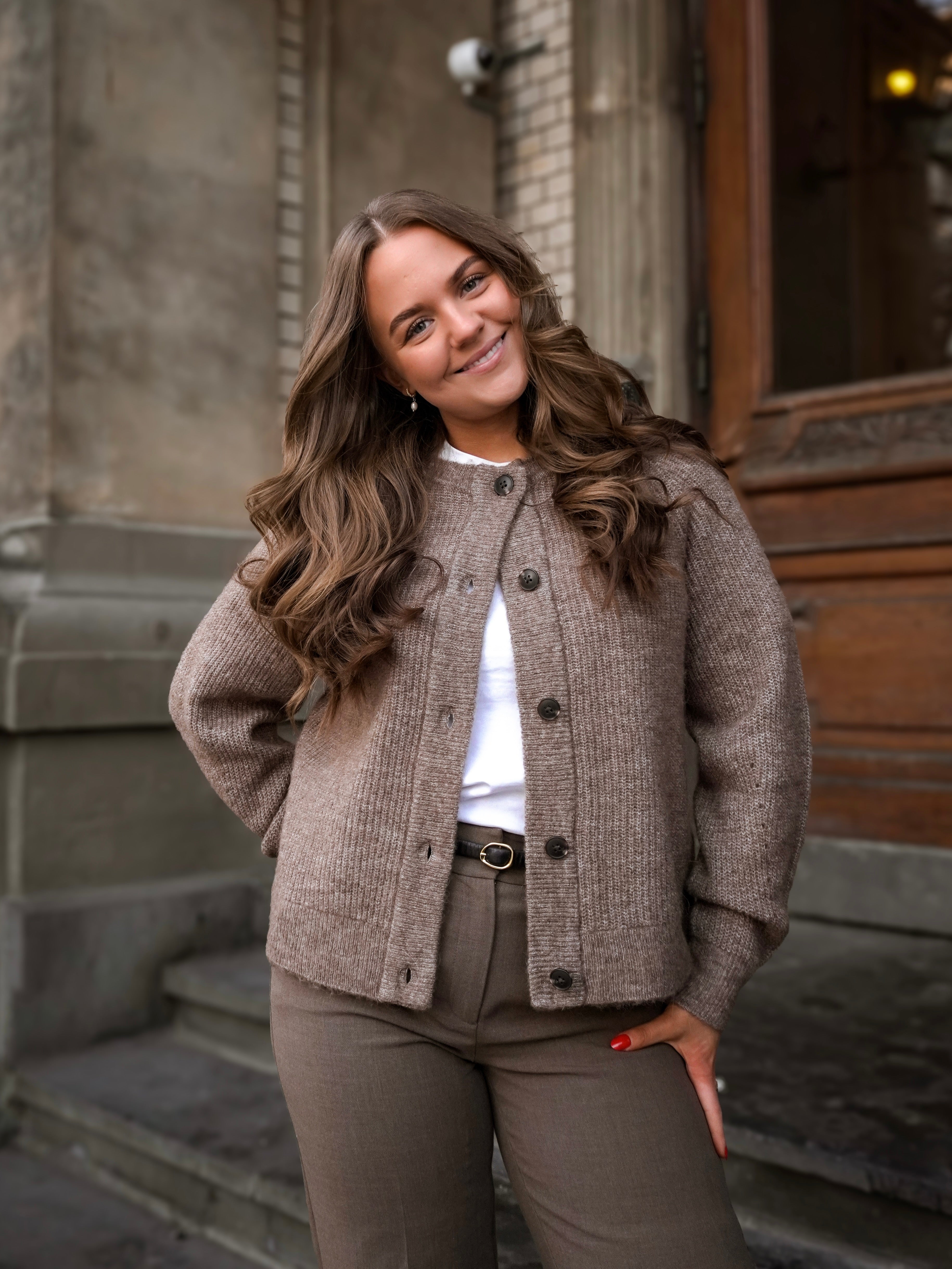 SLWLULU Knit Cardigan - Chocolate Chip