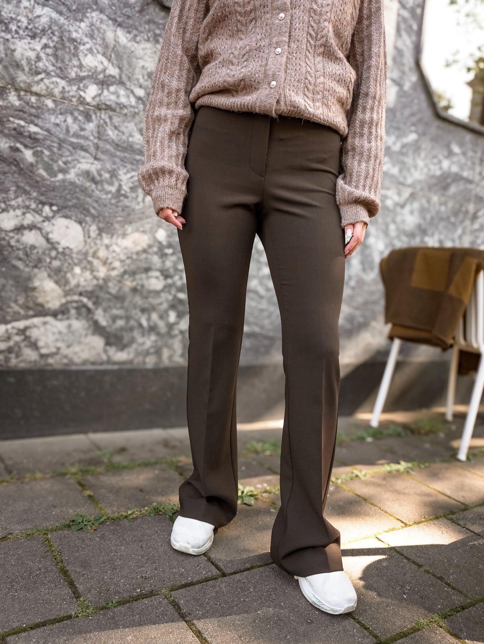 SLWRITA Flared Trousers - Delicioso