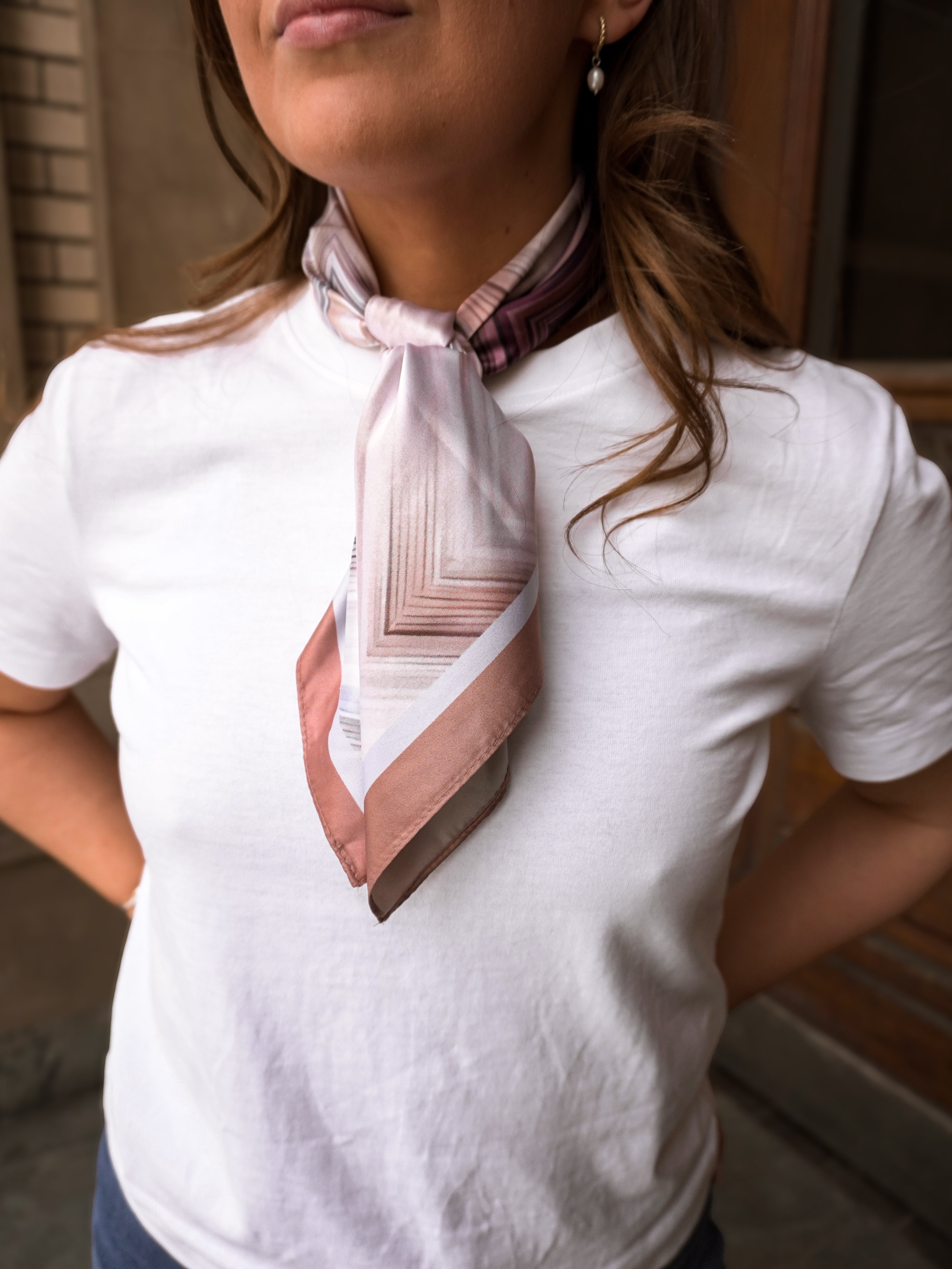 Skjerf ZigZag - Beige