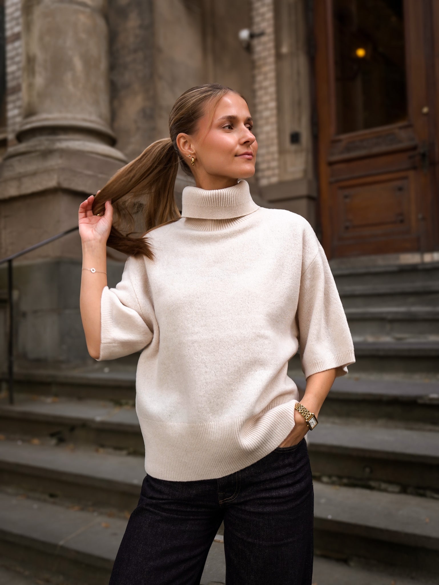 YASEMILA Pullover - Sandshell