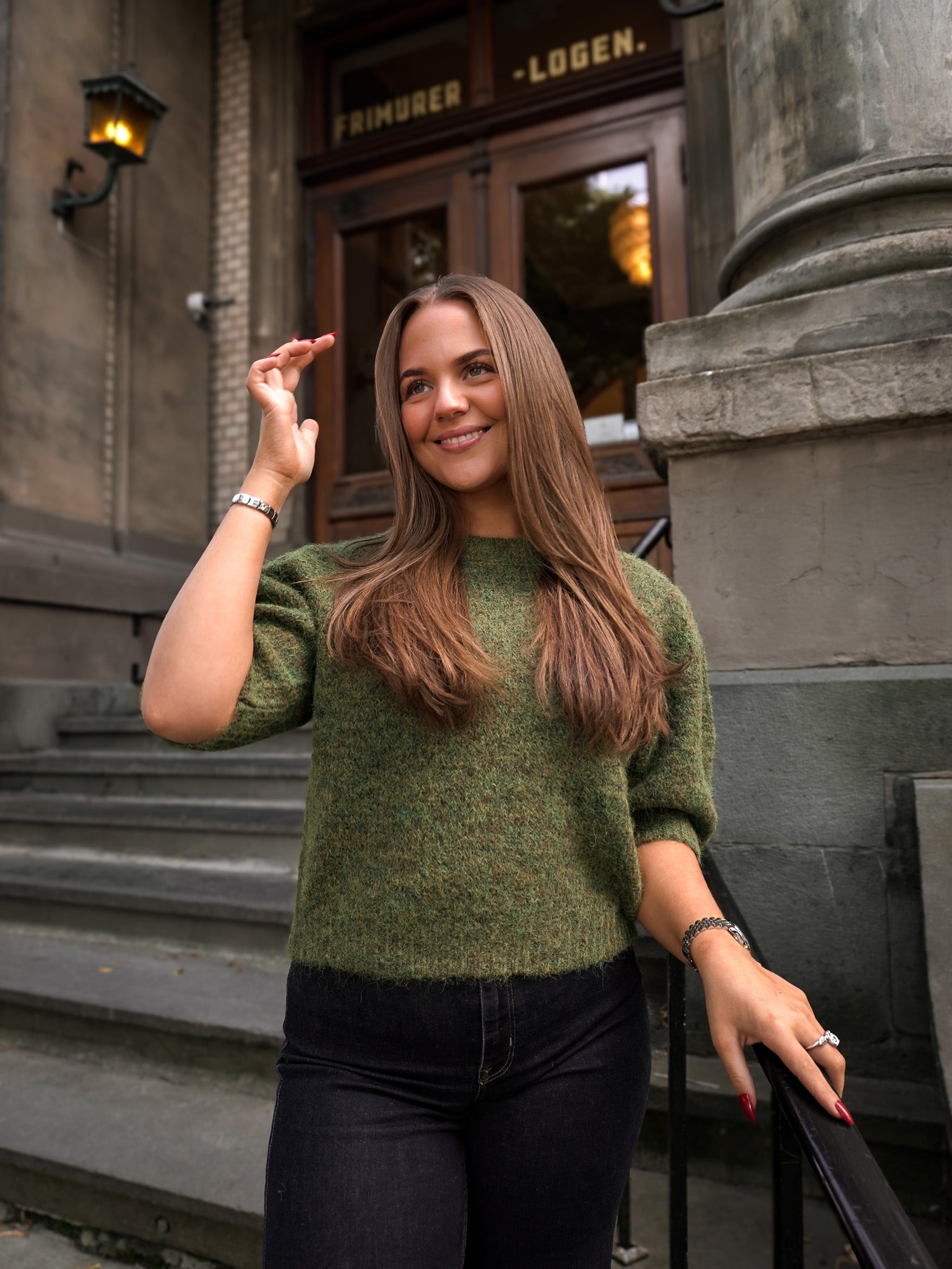 ONLNELLIE Pullover - Forest Night