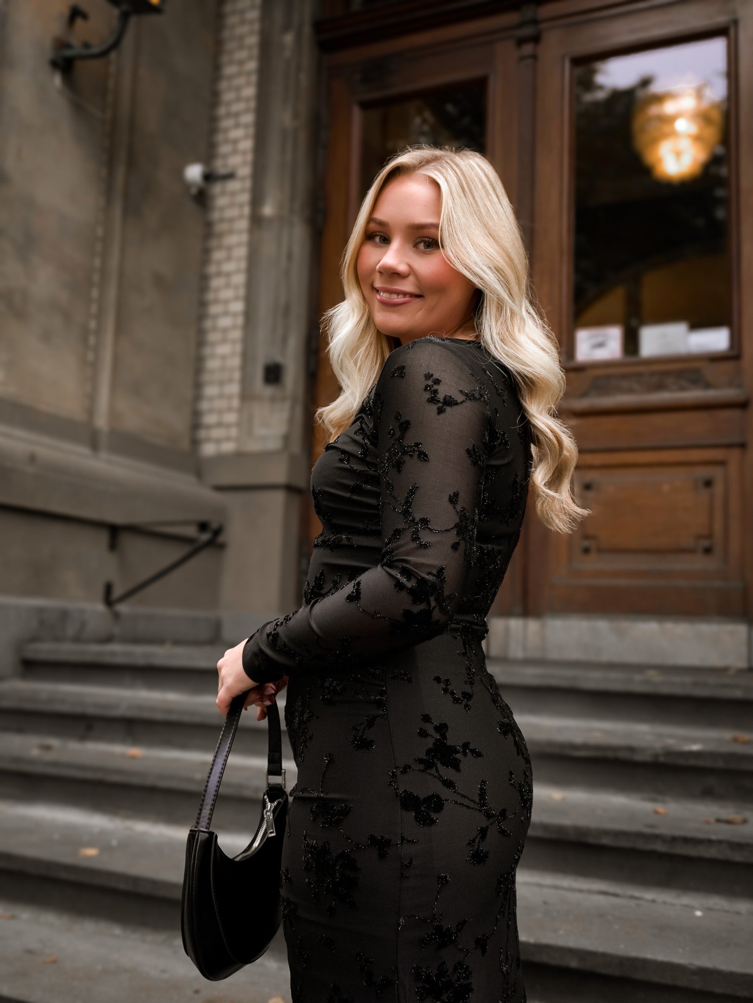 VIMIRANDA Midi Dress - Black Beauty