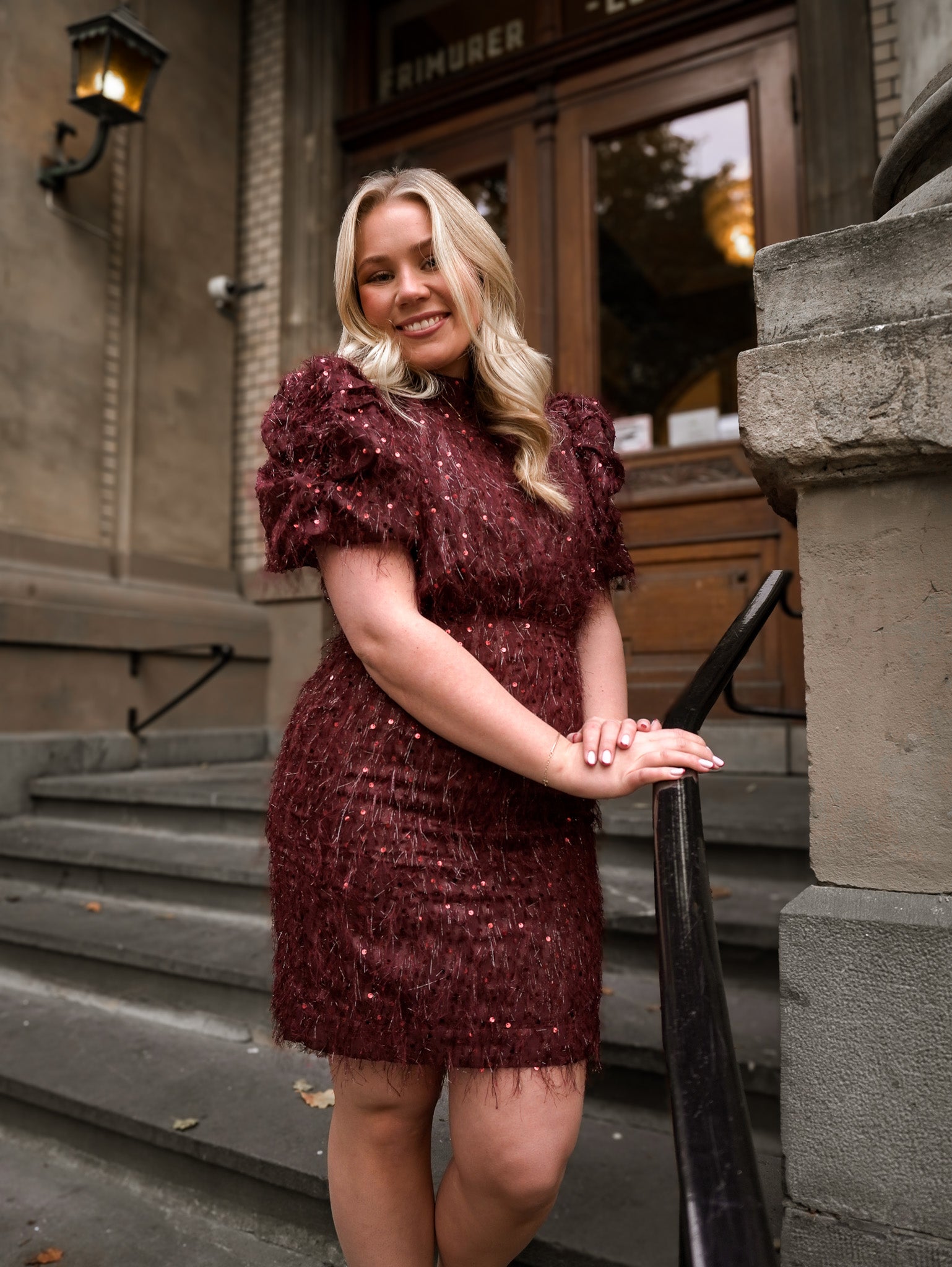 YASILZA Short Dress - Port Royale