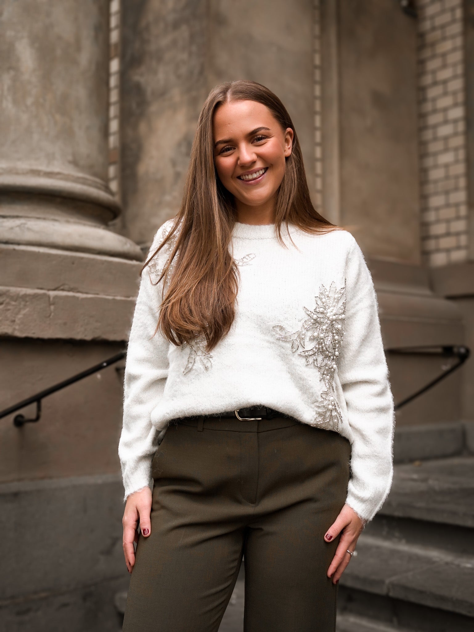OBJMELEA Pullover - Birch