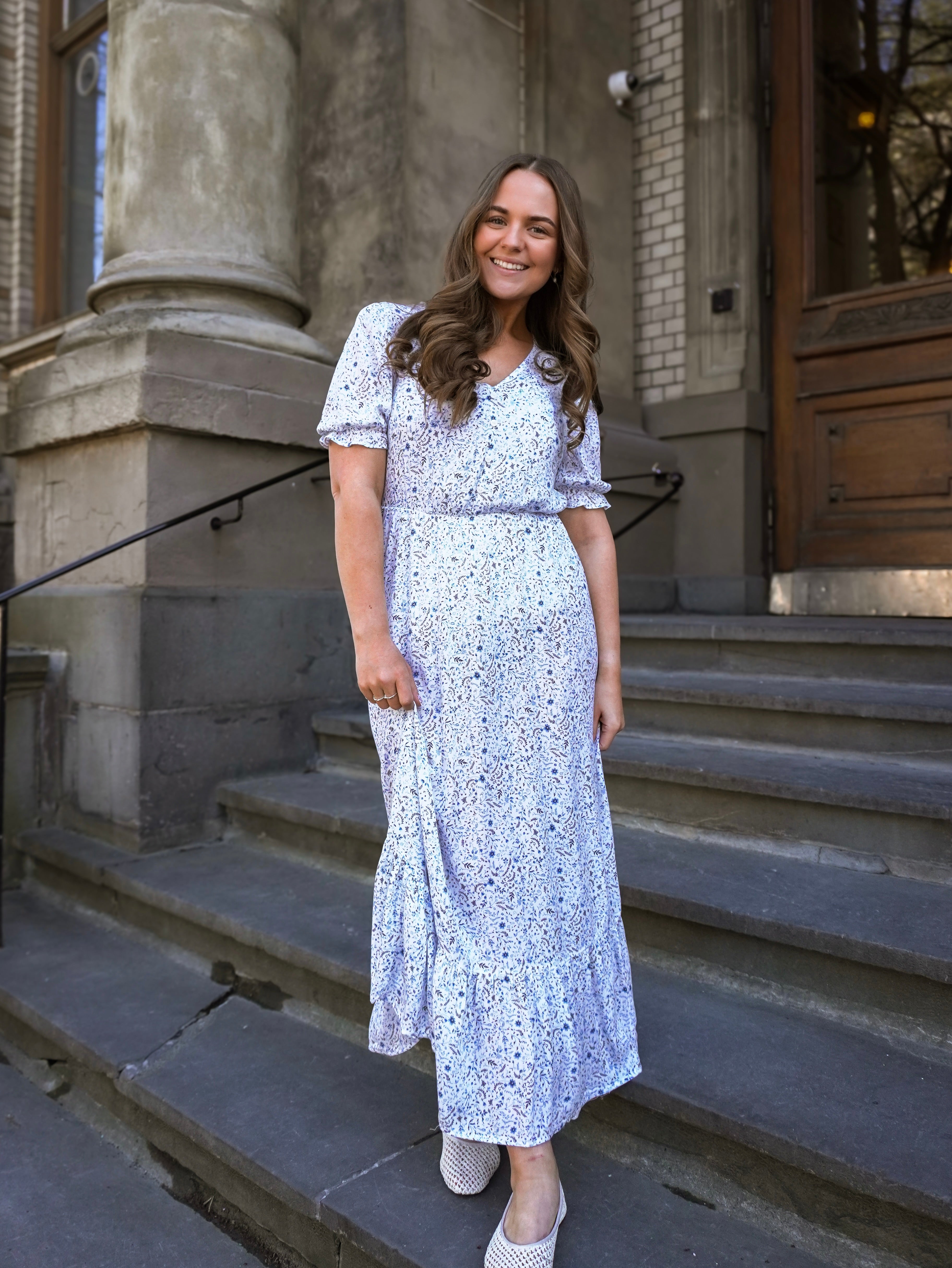 ONLCHIANTI Long Dress - Cloud Dancer