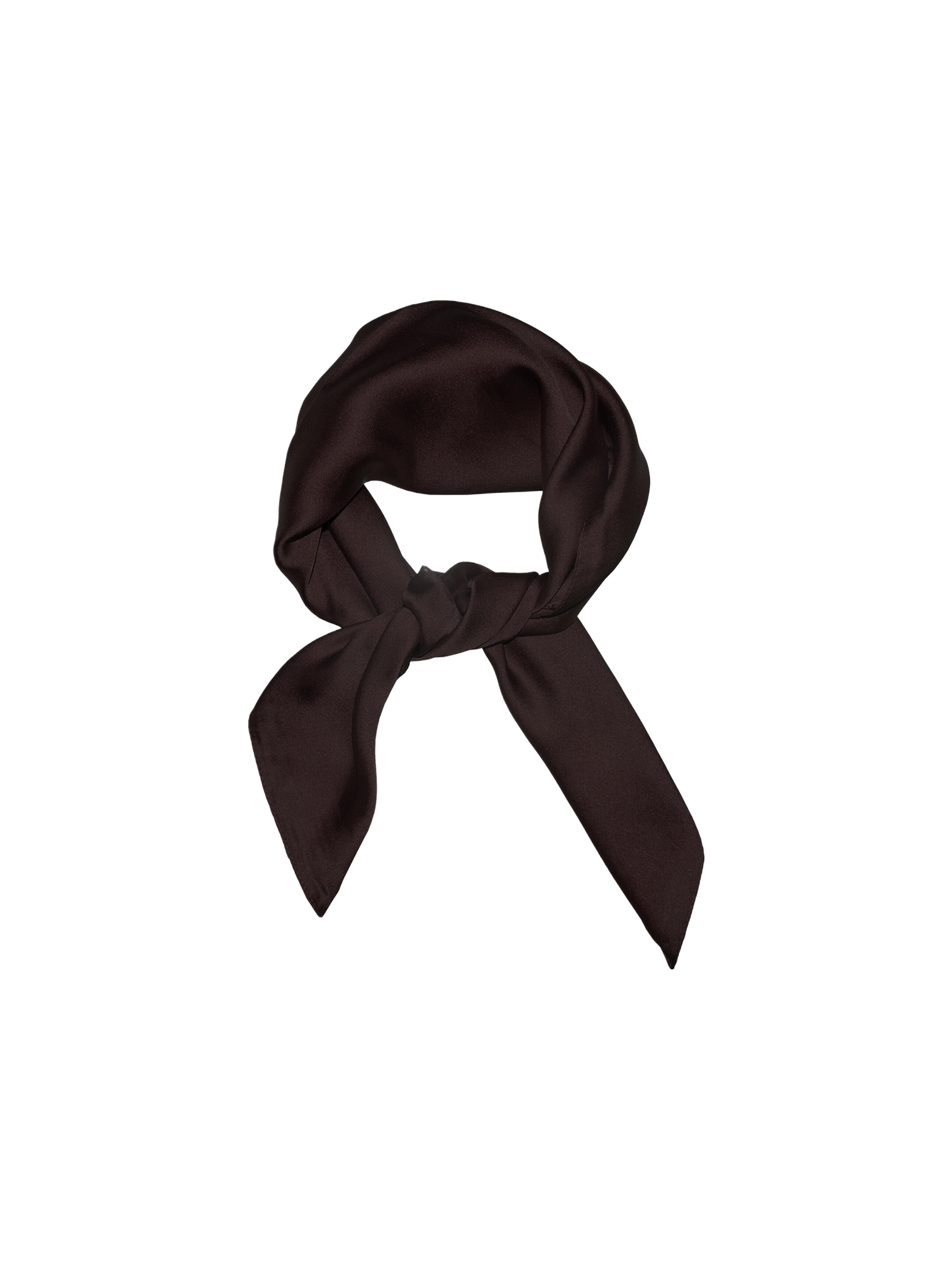 Skjerf ensfarget - brun