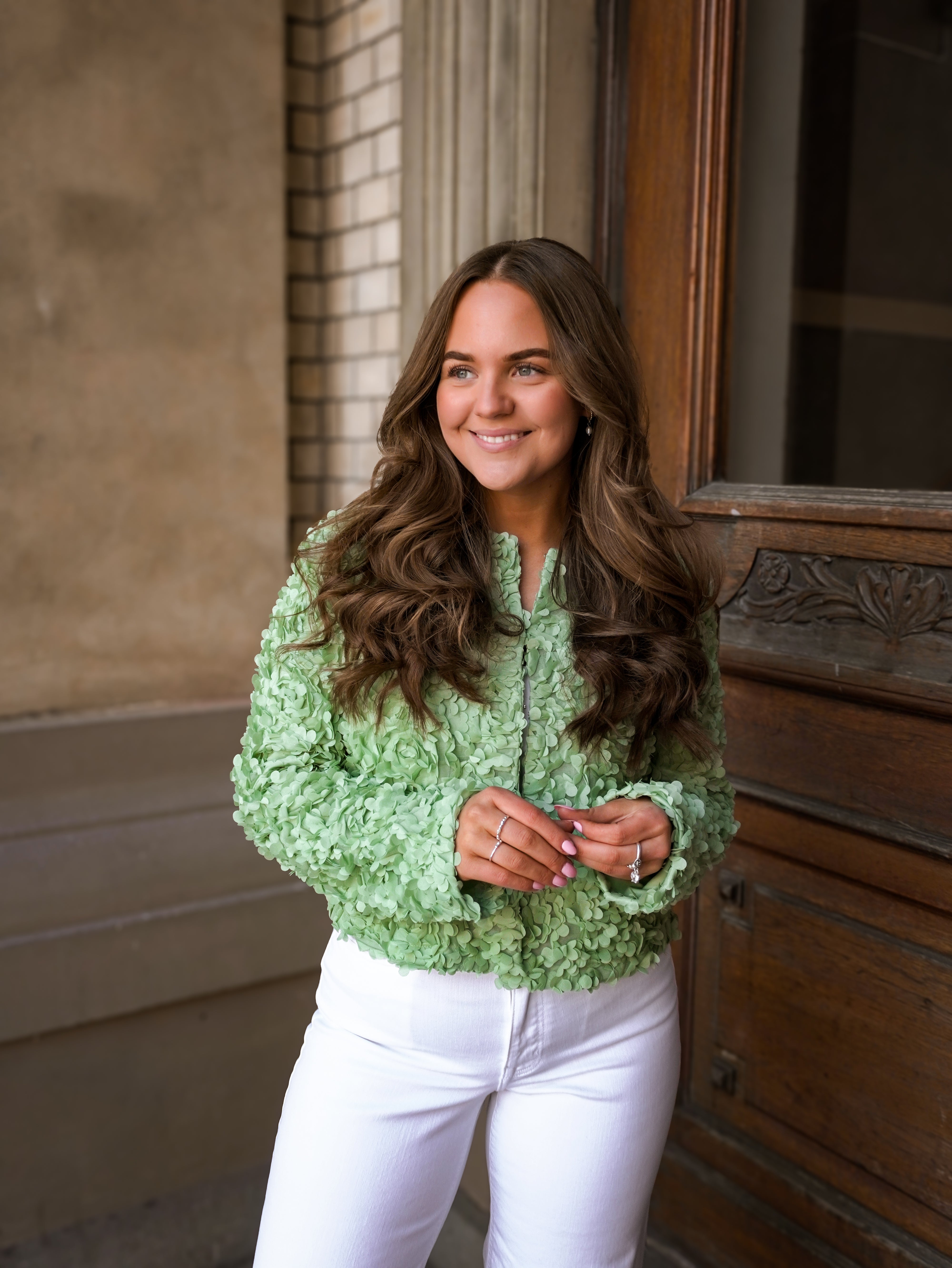 VIROSIE Cardigan - Smoke Green