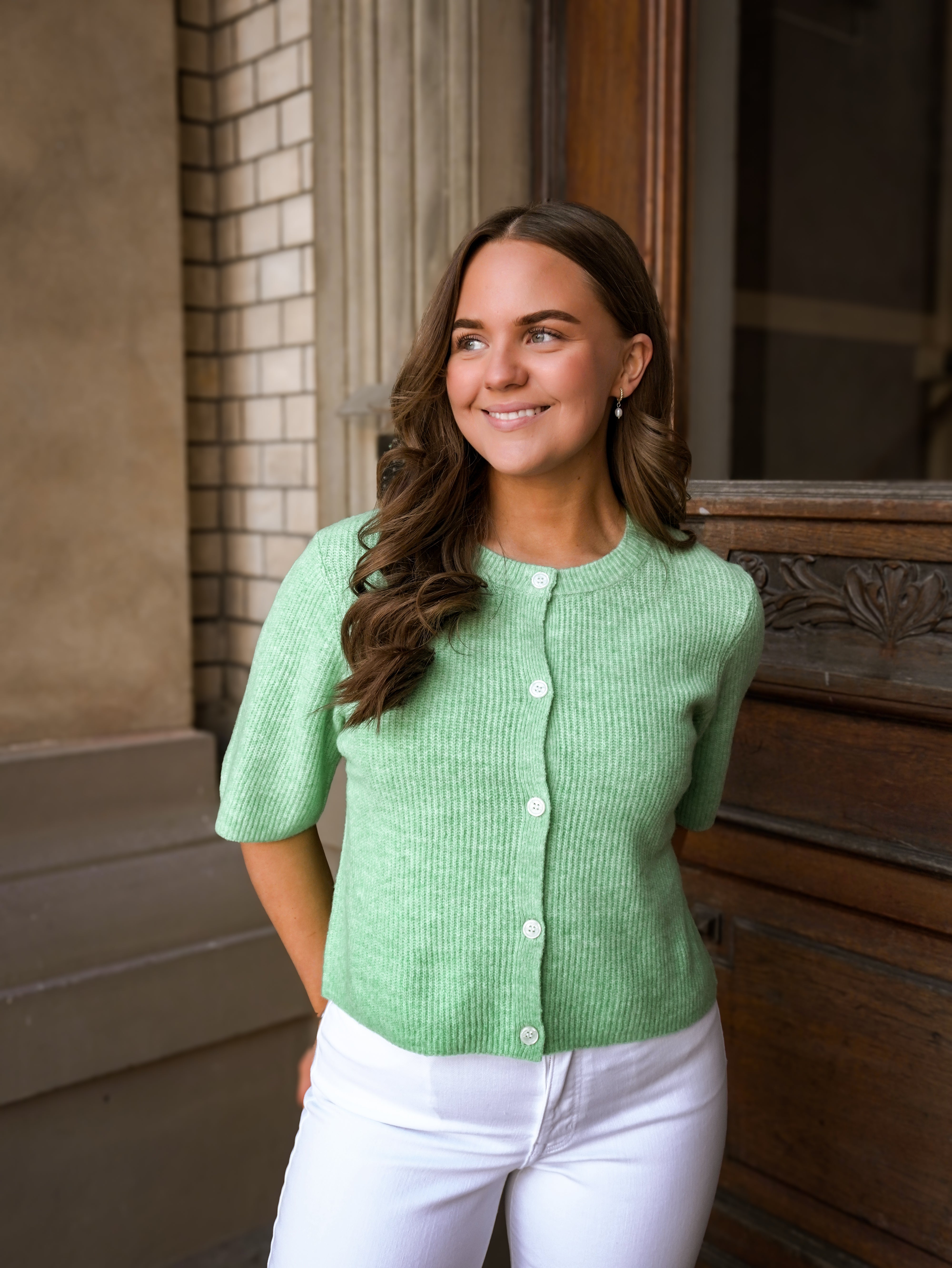 PCSILLY Knit Cardigan - Sprucestone