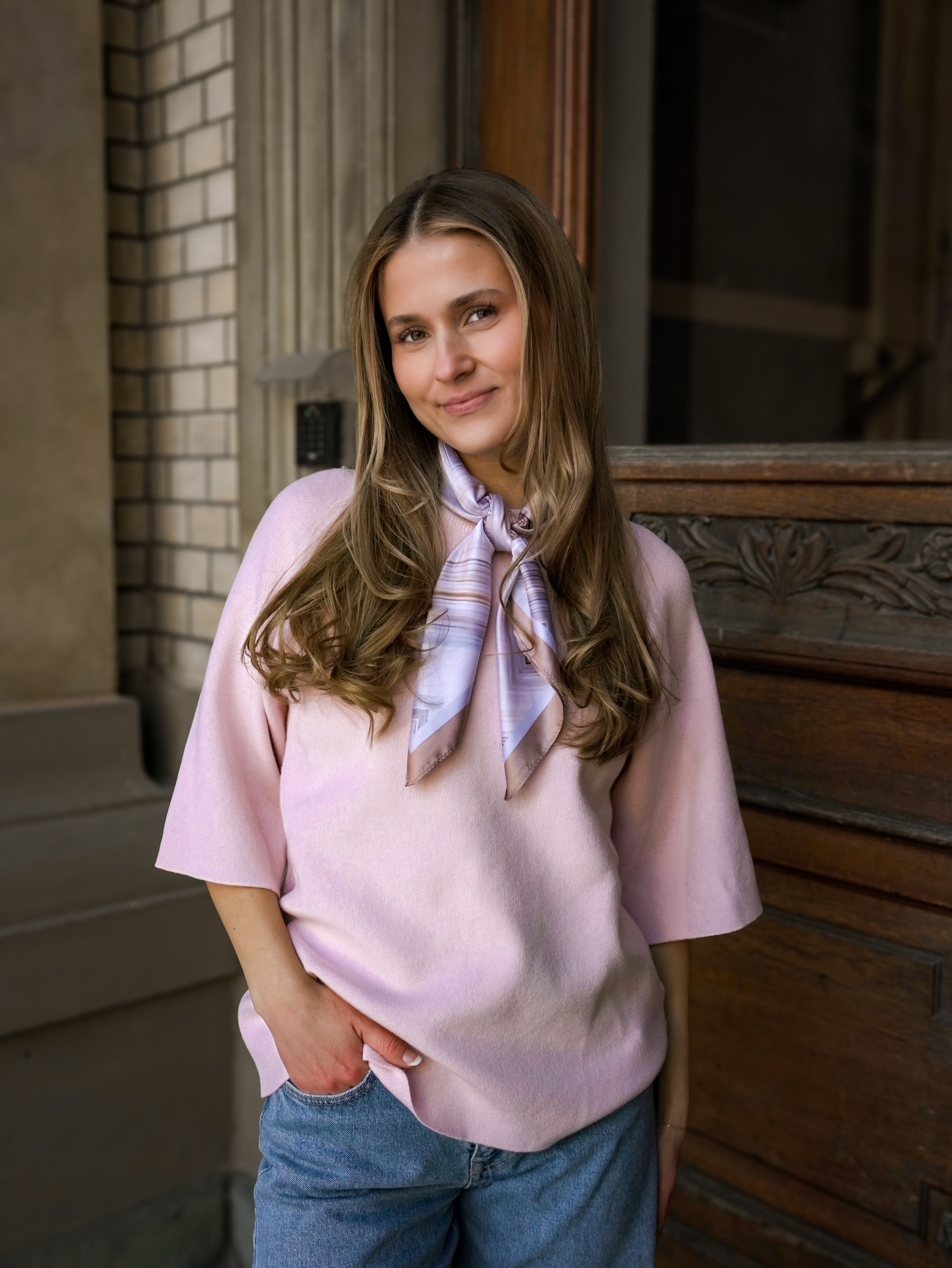 OBJREYNARD Pullover - Pale Lilac