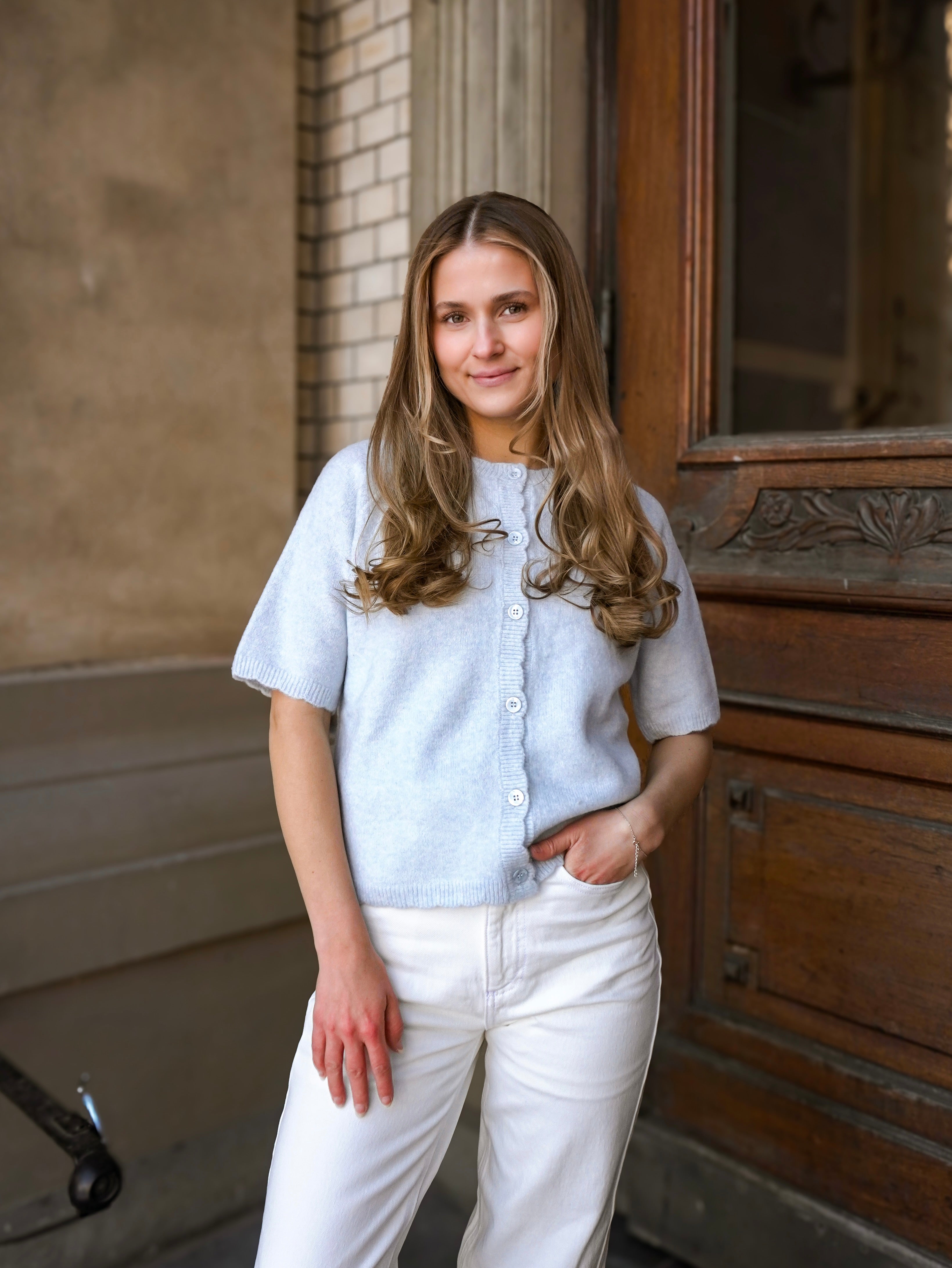 PCRATH Knit Cardigan - Xenon Blue