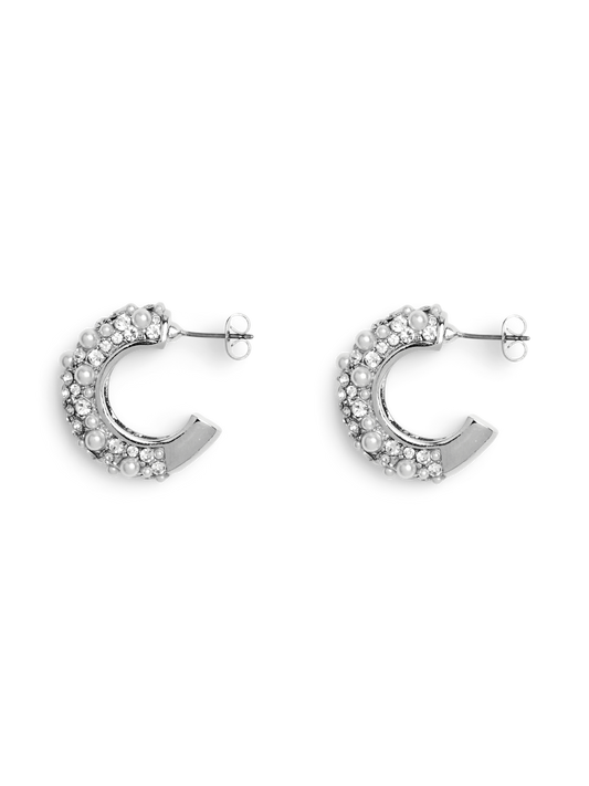 PCJENNE Earrings - Silver Colour