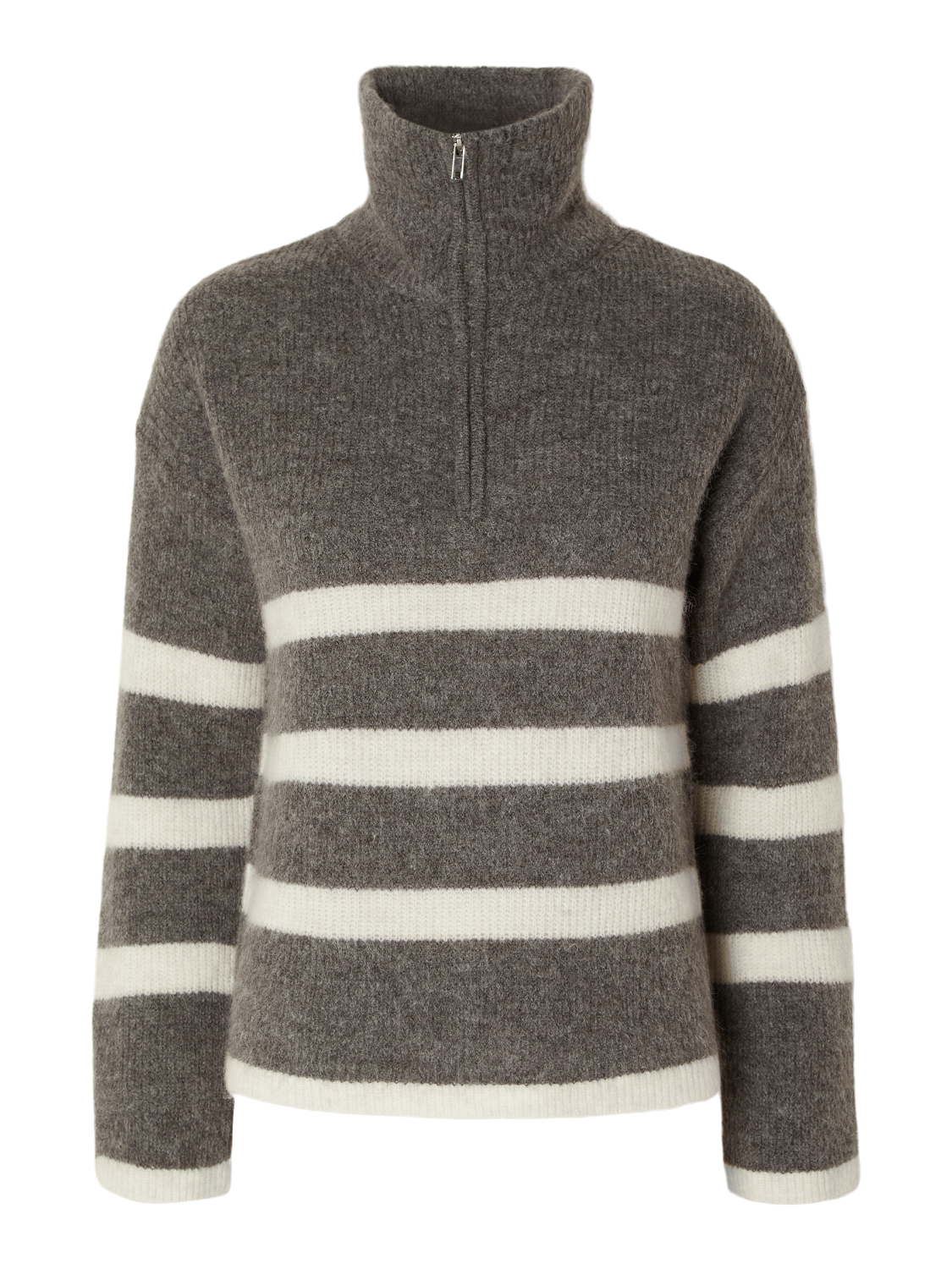 SLFMALINE Pullover - Medium Grey Melange