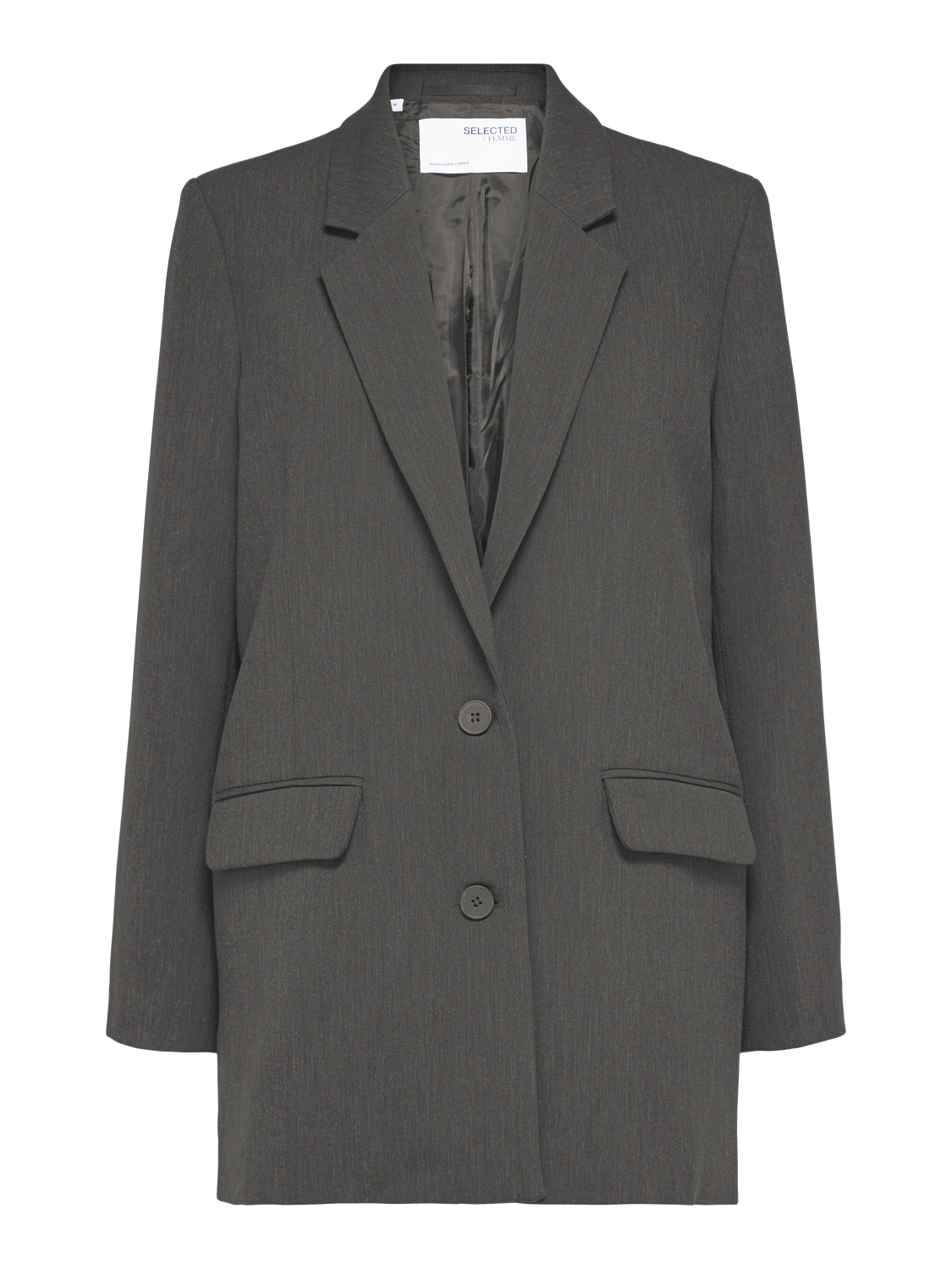 SLFRITA Blazer - Dark Grey Melange